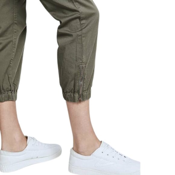 Joie NWT Aerial Vintage-Style Utility Ankle Pants Fatigue Green Women’s Size 4 - Picture 4 of 10